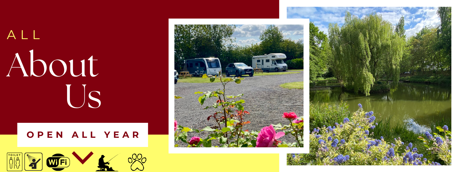 Welcome banners at Acorn Wood